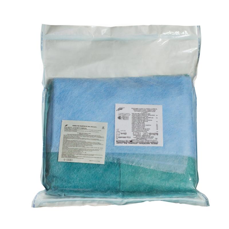 Комплект одягу та покриттів №2/4, лапароскопічний, стерильний, одноразового використання,ТМ «АХІЛЛ»